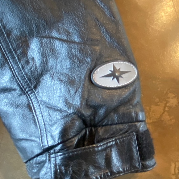 VTG Y2K Polaris Embroidered Leather Jacket - Picture 7 of 16